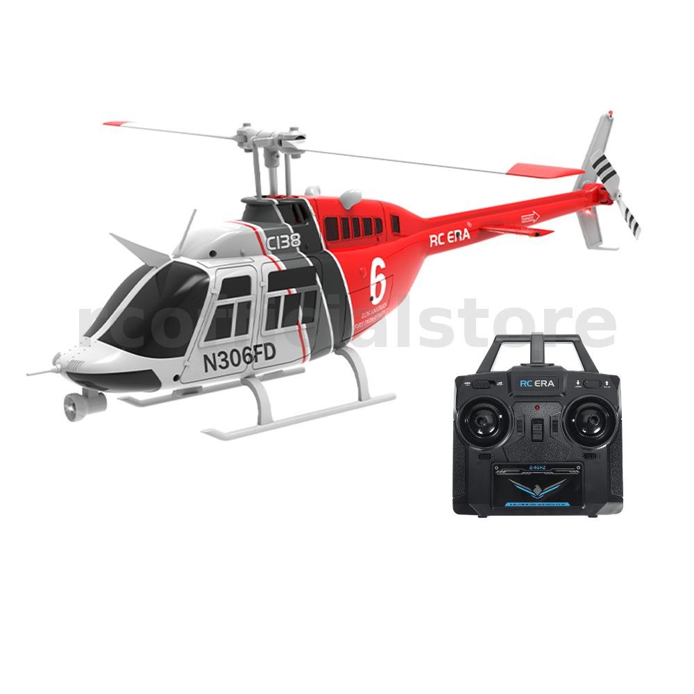 Rc ERA C138 Bell 206 2.4G 6CH 6 แกน Gyro 1:33 Scale ความสูงถือ Flybarless RC เฮลิคอปเตอร์ RTF