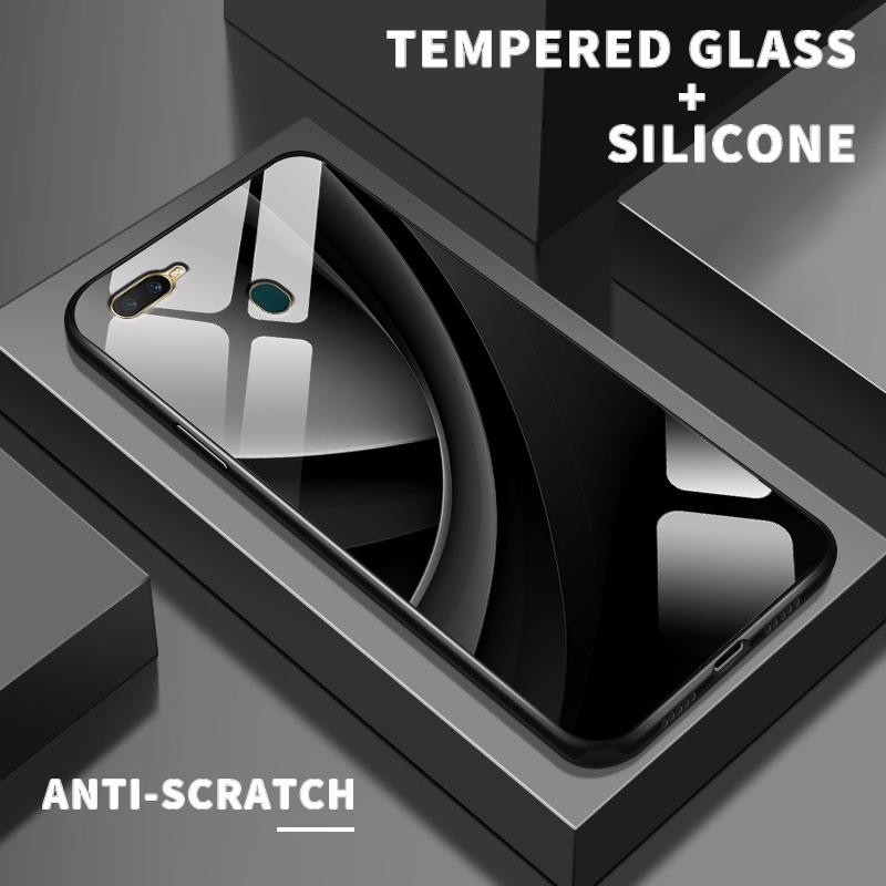 เหมาะสำหรับ OPPO A7 A7n A72 A73 A74 4G 5G A76 A77 A77s A7x A8 A83 กรณีโทรศัพท์แฟชั่นเคส Deluxe Light