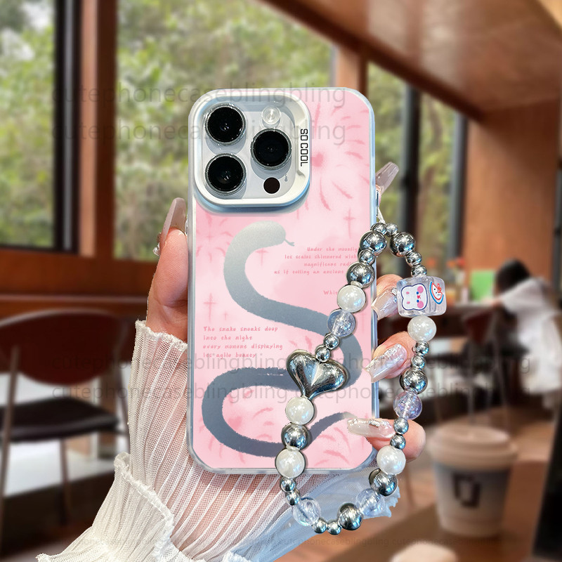 [เคส+สร้อยข้อมือ]Ular Pink REALME 20pro 50pro 10a 2021 c11 10 9 50aprime c11c15c17 c55 20a 2020 8pro