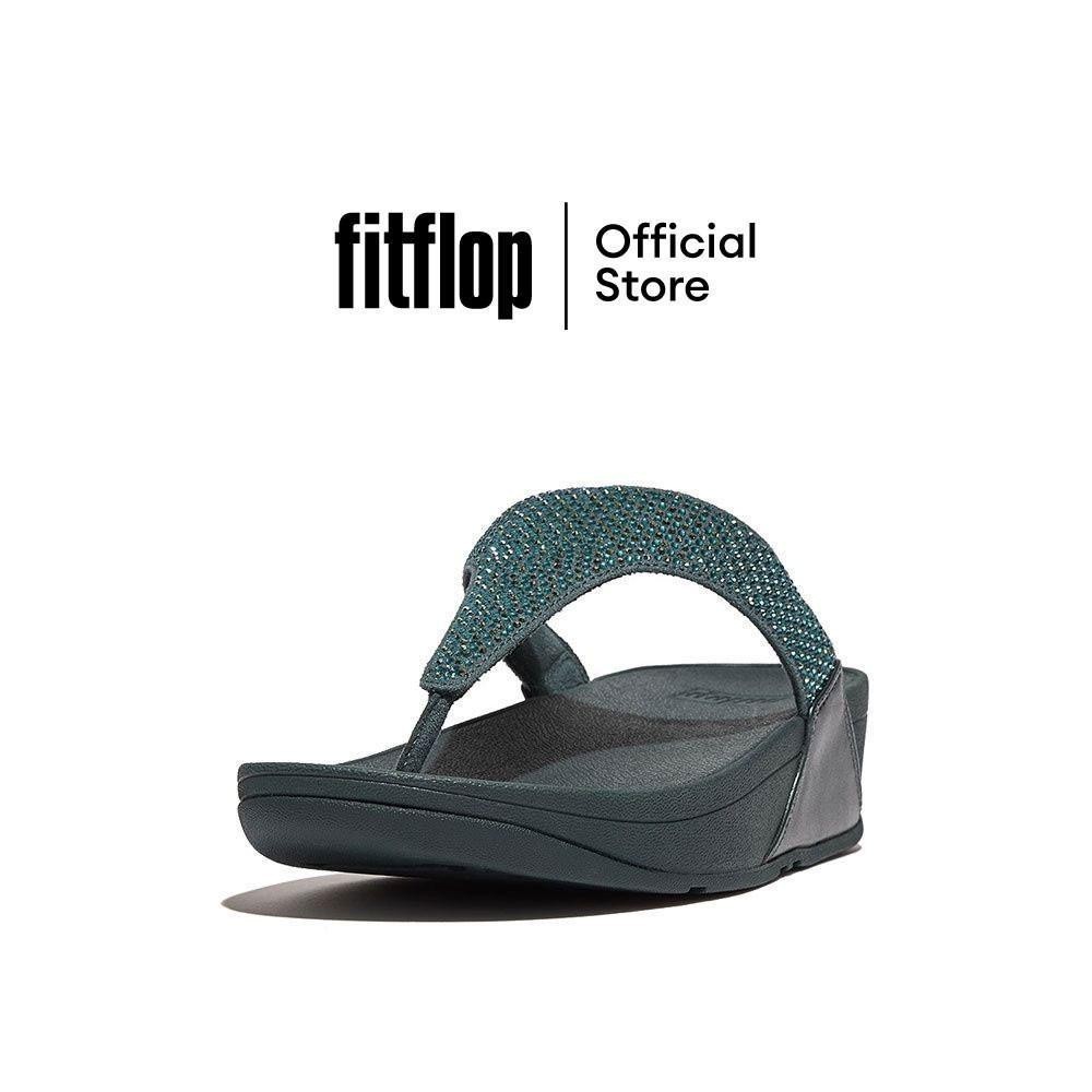 FITFLOP LULU CRYSTAL รองเท้าแตะแบบหูหนีบผู้หญิง รุ่น EC5-A82 สี STEEL BLUE
