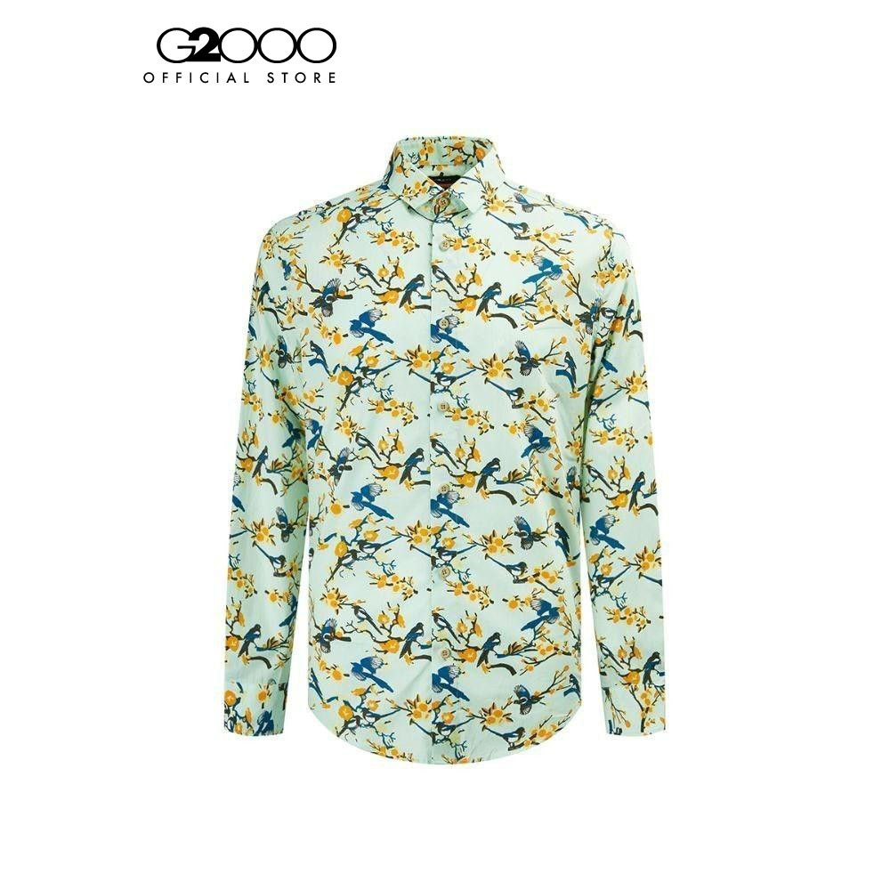 G2000 เสื้อเชิ้ตแขนยาวลำลองสำหรับผู้ชาย ทรง SMART FIT รุ่น 3912063240 GREEN