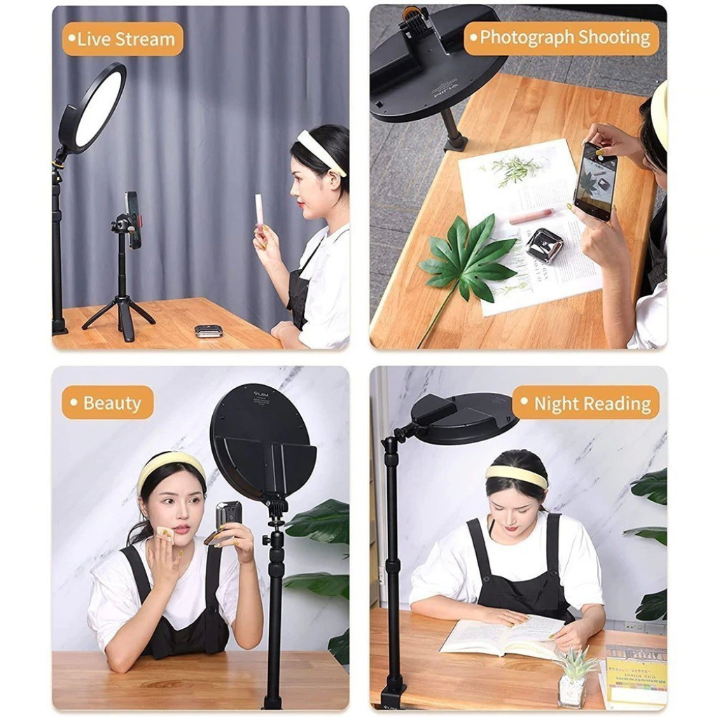Ulanzi VIJIM K13 ไฟสตูดิโอ LED Key Light 10" ขาจับหนีบโต๊ะ ไลฟ์สด สตรีม ถ่ายวิดีโอ แสงนุ่ม ปรับได้ แบตในตัว