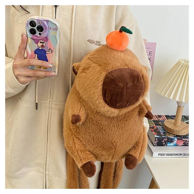 Capybara Luxury Backpack, PP Cotton Luxury Shoulder Bag T131