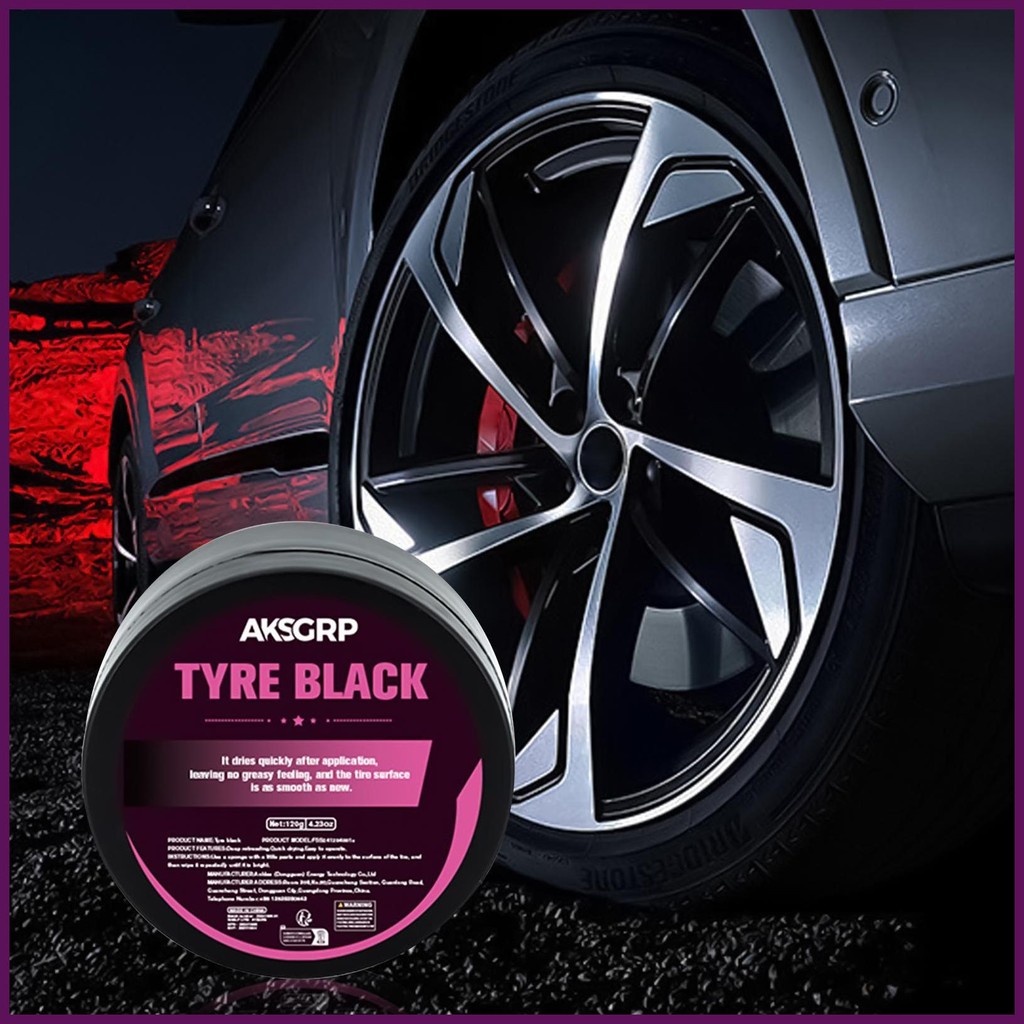 น้ํายาทําความสะอาดยางและ Shine ยางทําความสะอาดยาง Shine Wax Brightening Wax ล้อ Shine เคลือบป้องกันย