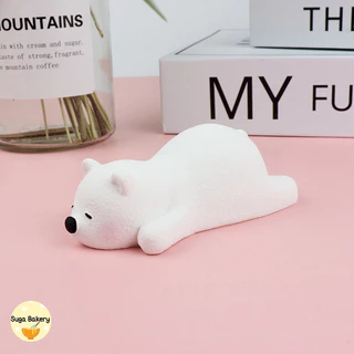 SUGA พร้อมส่ง แม่พิมพ์ซิลิโคน ลายหมีขั้วโลก แม่พิมพ์สำหรับขนม พิมพ์วุ้น พิมพ์ช๊อคโกแลต เจลลี่ พุดดิ้ง พิมพ์สบู่ SUR311