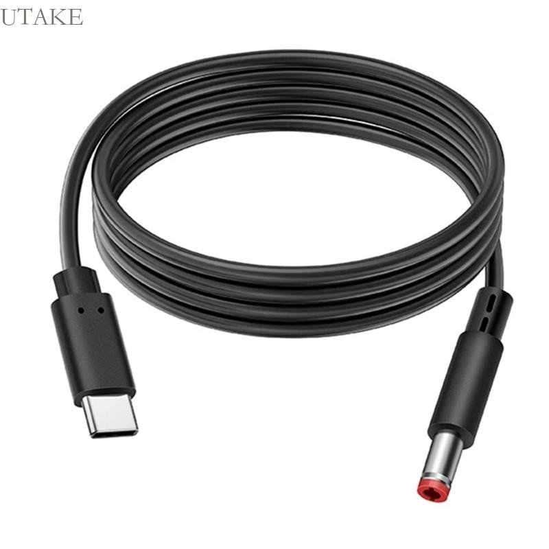 Utake USB C Male to DC5 5x2 5mm Male Power Extension สายชาร์จ สายชาร์จ