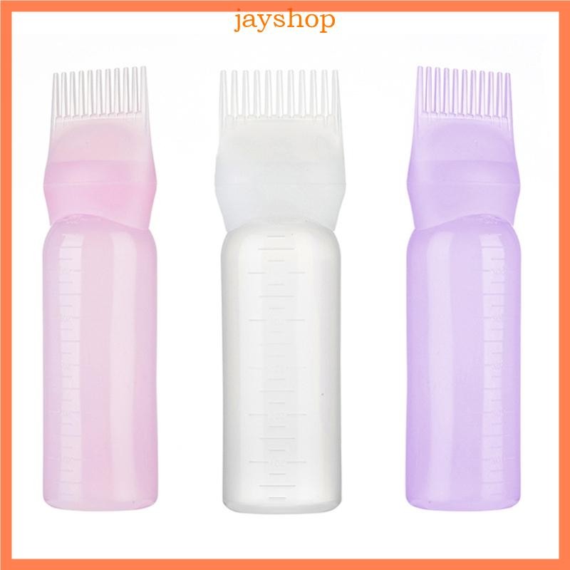 Joy Applicator ขวดสําหรับหวีรากผมสี Applicator ขวดบําบัดหนังศีรษะ