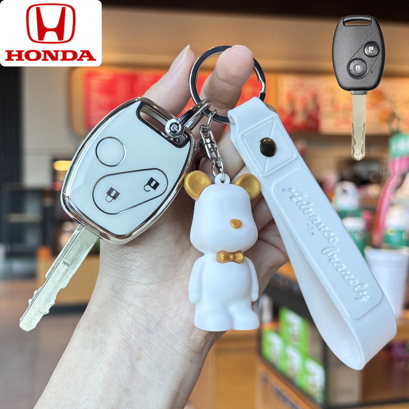 เคสกุญแจรถฮอนด้า ฝาครอบกุญแจฮอนด้า สําหรับ Honda JAZZ/CITY/BRIO/CIVIC/ACCORD/CR-V