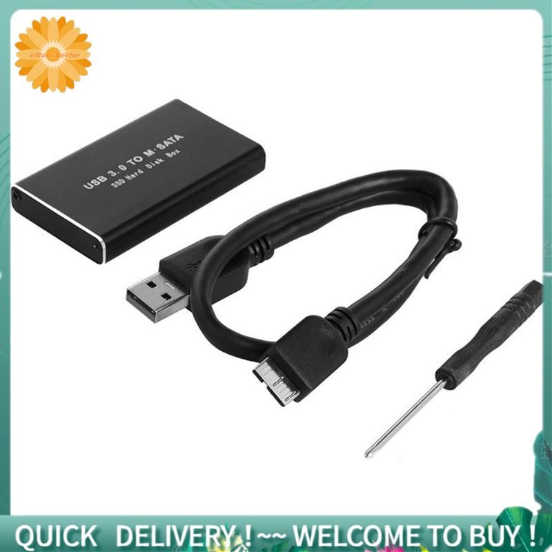 MSATA to USB 3.0 SSD Disk Box Storage Case Adapter สําหรับ 30x50 มม.30x30 มม.MSATA SSD