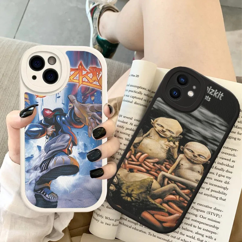 TP-1 Band L-Limps B-Bizkits เคสโทรศัพท์หนังสําหรับ IPhone 16 17,15 14 13 12 Mini 11 14 Pro Max Xs X 