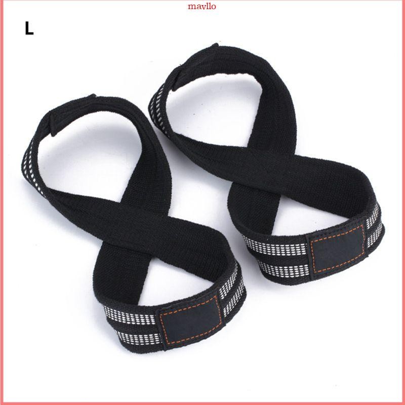 Mavlo Strength Heavy Duty Lifting Straps Deadlift Figure 8 สายรัดข้อมือยกน้ําหนัก