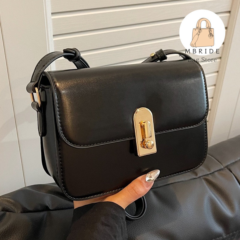 MBIRDE messenger bag กระเป๋าแฟชั่นผู้หญิง หนังPUเกรดพรีเมี่ยม สายสามารถปรับระดับได้ เกาหลีใต้ กระเป๋าแฟชั่น กระเป๋าสะพายข้าง