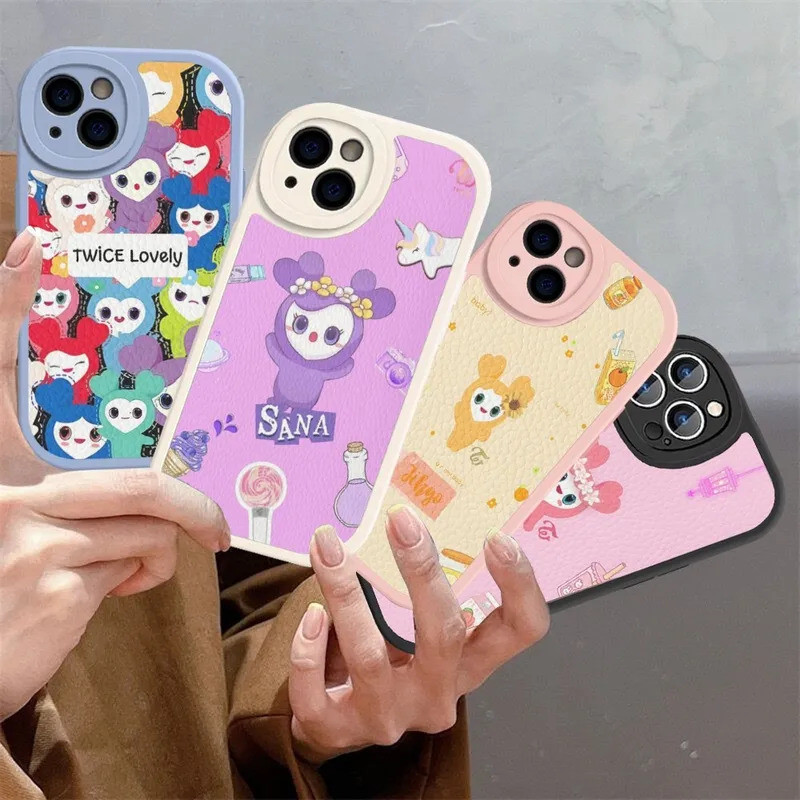 TP-1 L-Laburi T-Twice Lovelysเคสโทรศัพท์หนังสําหรับIPhone 16 17,15 14 13 12 Mini 11 14 Pro Max Xs X 