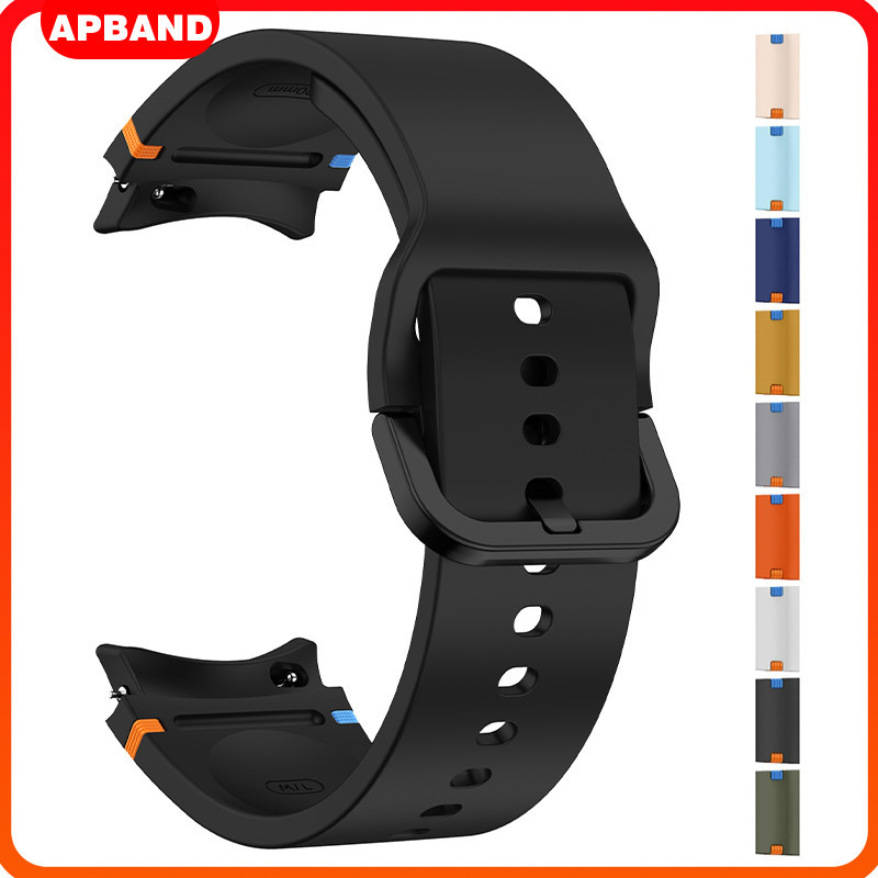 สายยาง for Samsung Galaxy Watch FE 7 6 5 4 44 40มม. 6 4 Classic 43 47 46 42มม. 5 Pro 45 ไม่มีช่องว่างสายซิลิโคนกีฬาอ่อน