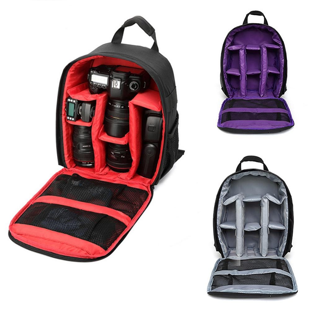 Hittime Multi-functional กล้องกลางแจ้งกระเป๋าเป้สะพายหลังวิดีโอดิจิตอลไหล่กระเป๋ากล้องกันน้ํากระเป๋าภาพสําหรับ DSLR N2P8