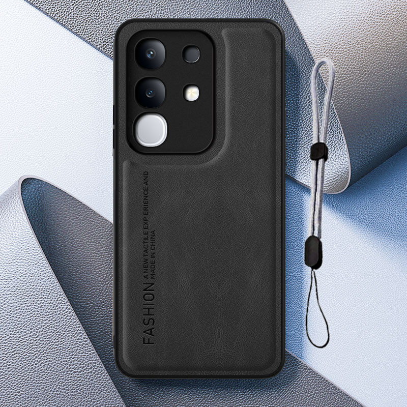 สําหรับเคสหนังธุรกิจแฟชั่น VIVO Y29 4G พร้อมเชือกคล้องโทรศัพท์มือถือแบบปรับได้