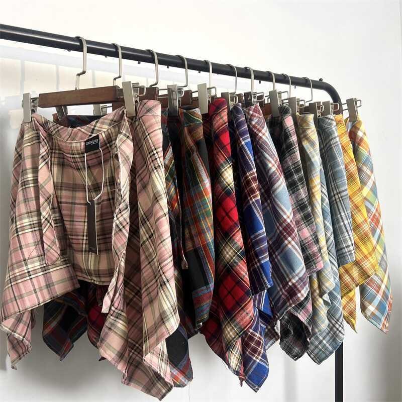 แนะนำ ผ้าม่าน 1.7,000 คนคอลเลกชันปีนี้ Dopamine Checkered ก้นผ้าม่านหญิงการปิดกั้นกระโปรง Lace-Up เนื้อทิเบตเครื่องมือที่มีประโยชน์ชายจับคู่ Bottoming การปิดกั้นผ้าม่าน 4 ราคาพิเศษ มีเก็บเงินปลายทาง