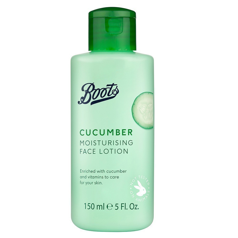 Boots Cucumber บู๊ทส์ คิวคัมเบอร์ มอยเจอร์ไรซิ่ง เฟซ โลชั่น   150 มล