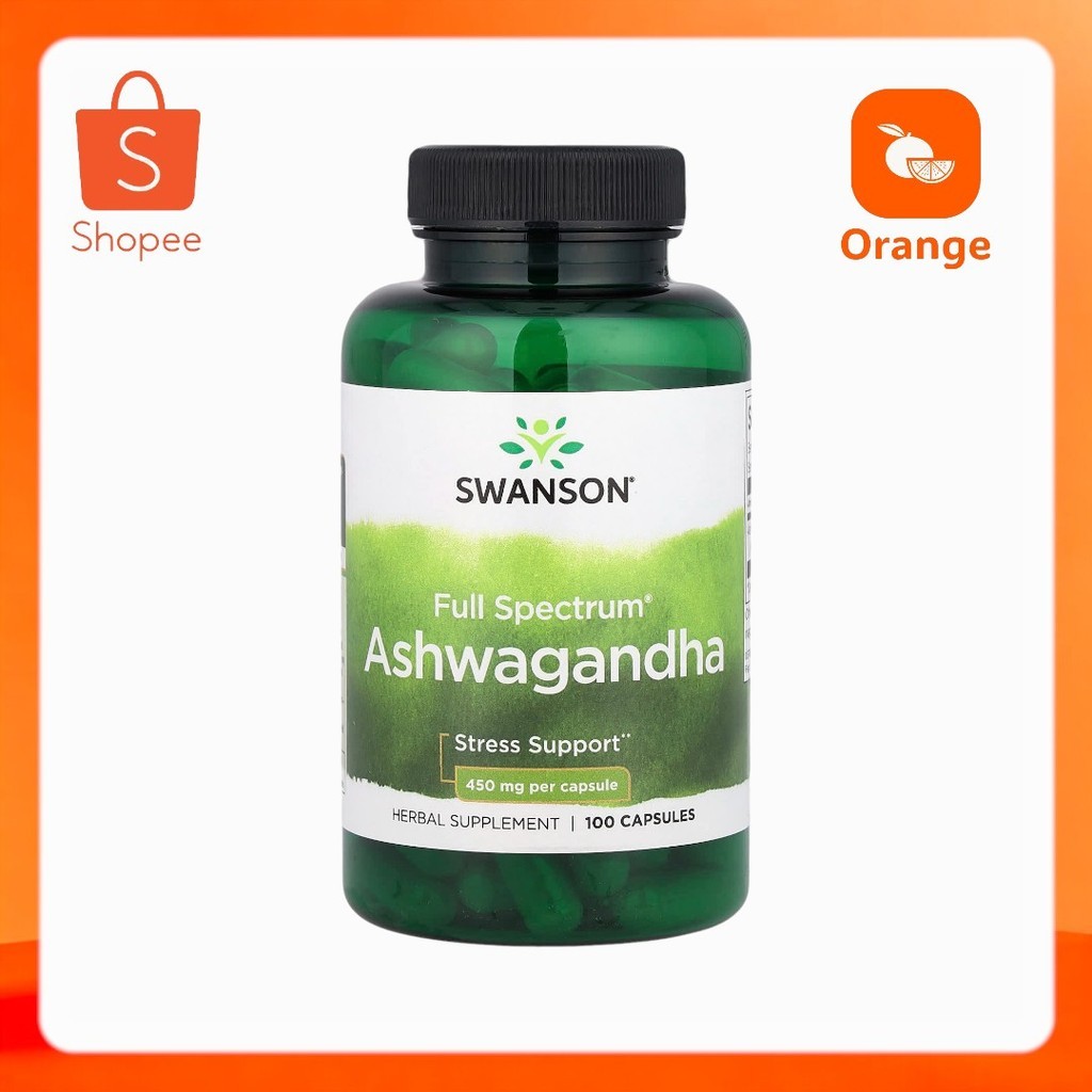 Swanson, Full Spectrum® Ashwagandha, 900 mg, 100 Capsules (450 mg per Capsule)