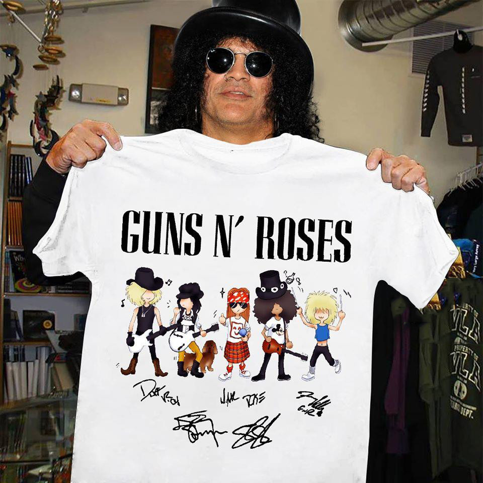 Guns N Roses Band เสื้อยืด GNR Vintage Hard Rock Band T เสื้อ Punk T ผ้าฝ้าย 100% ผู้หญิงผู้ชาย Baju Tops สั้น Sleev