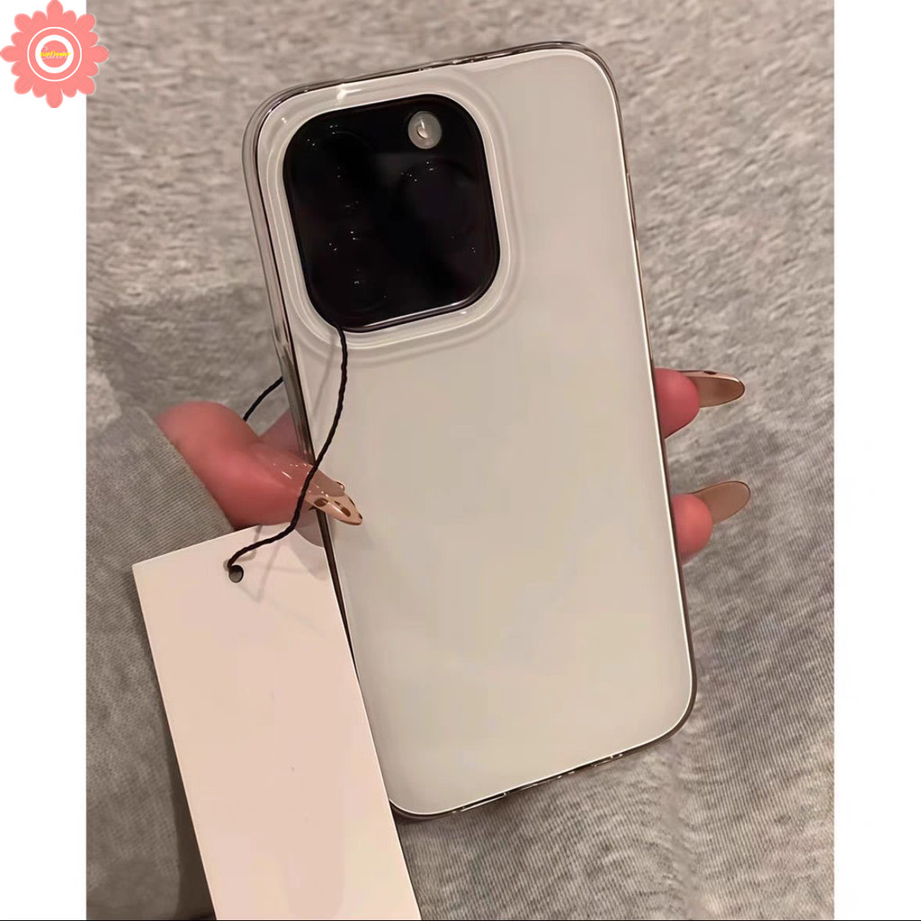 แฟชั่นสีทึบกันกระแทกคู่สําหรับIPhone 15 13 11 16 14 12 Pro Max XR XS Max X 7Plus 8 16 7 15 Plus SE 2020 หรูหราใหม่IMD Soft Case