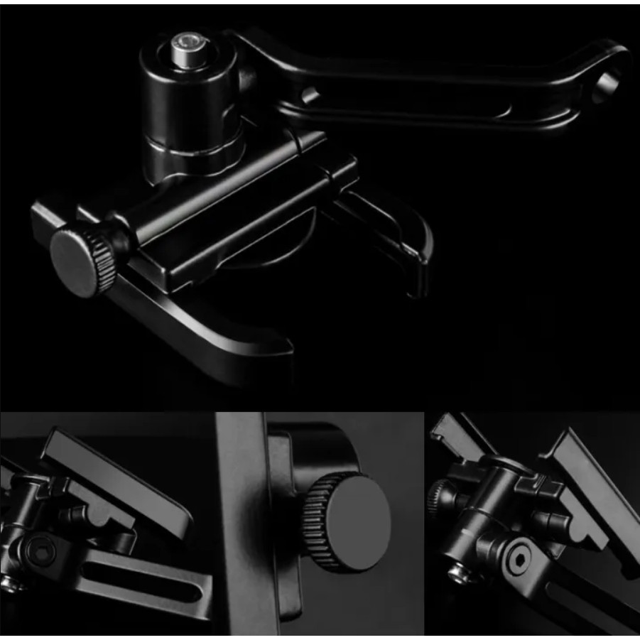 ขาจับโทรศัพท์มอเตอร์ไซด์อะลูมิเนียม ที่ยึดมือถือ ยึดกระจก ยึดแฮน แข็งแรงทนทาน หมุนได้360องศา - รูปที่ 6