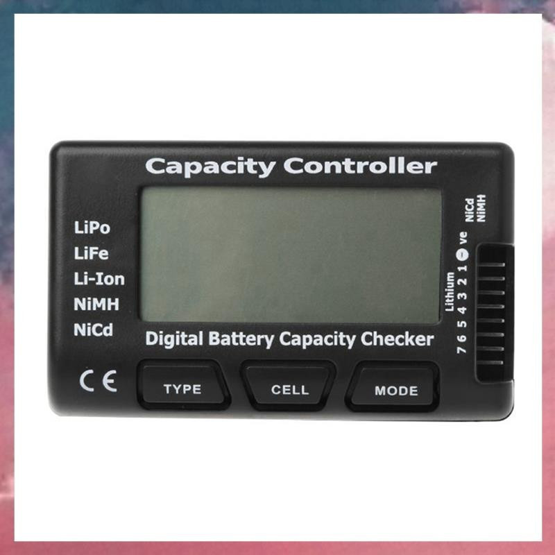 Li-Ion NIMH NiCd cell meter 7 digital battery capacity checker controller voltage tester for Lipo li