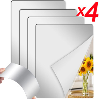 1/4ชุดกระจกอะคริลิกาวในตัว/ห้องน้ําห้องอาบน้ําแต่งหน้าป้องกั…