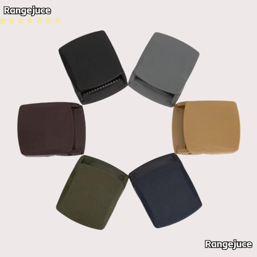 RANGEJUCE เข็มขัดหัวเข็มขัดอัตโนมัติ, แถบปลายทดแทน DIY หัตถกรรม, หัวคาดเอวอัตโนมัติเหล็กพลาสติก