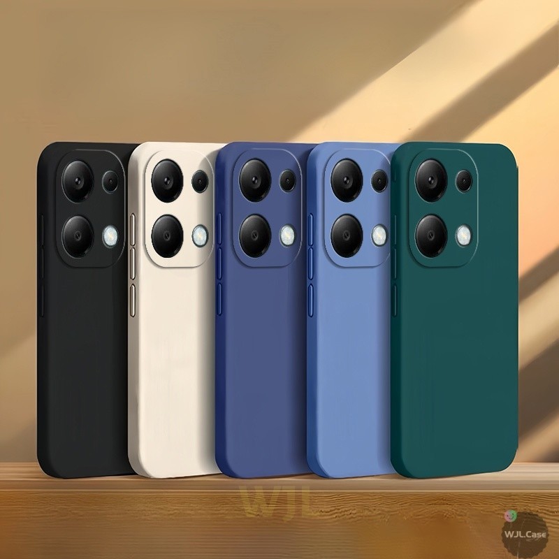 เคส Redmi Note 13 Pro 4g เคสซิลิโคนโทรศัพท์มือถือสีลูกกวาดเรียบง่าย YT