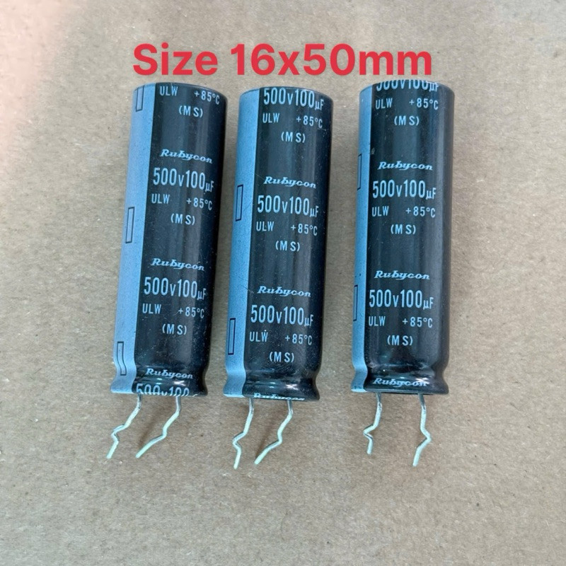ของแท้ใหม่ตัวเก็บประจุญี่ปุ่น 500V 100uf 82uf 68uf
