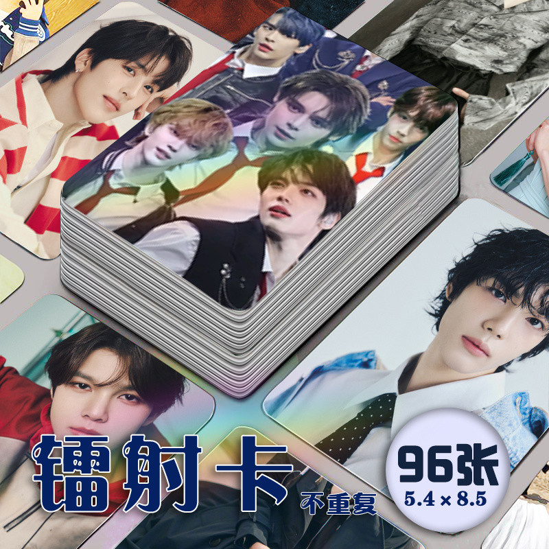 ✨เข็ม✨SMTR25 กลุ่มผู้ชาย Laser Photocard 96 ชิ้นชุดอุปกรณ์ต่อพ่วงอัลบั้ม Meal Made lomo Card 10 ซม.ก