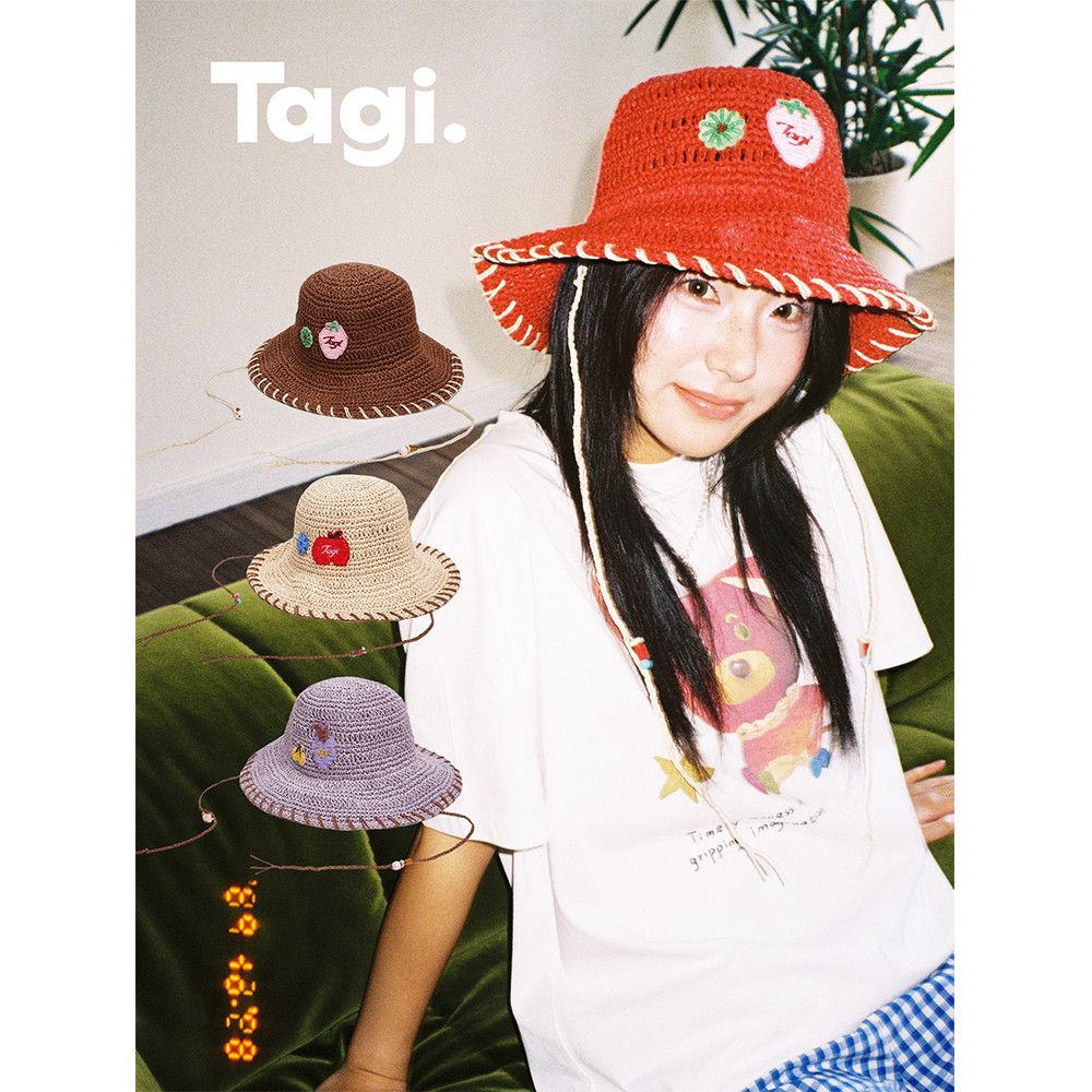 Tagi. หมวกสานลูกปัด "สวนหลังบ้านอันแสนวิเศษ" Beaded Knitted Hat