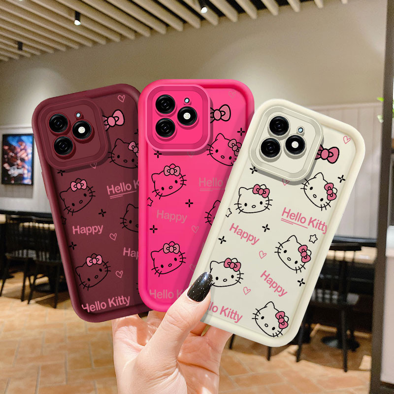 การ์ตูน Hello Kitty เคสโทรศัพท์สําหรับ Infinix Smart 9 HD Tecno POP 9 Spark Go 1 Spark Go 2025 กันกร