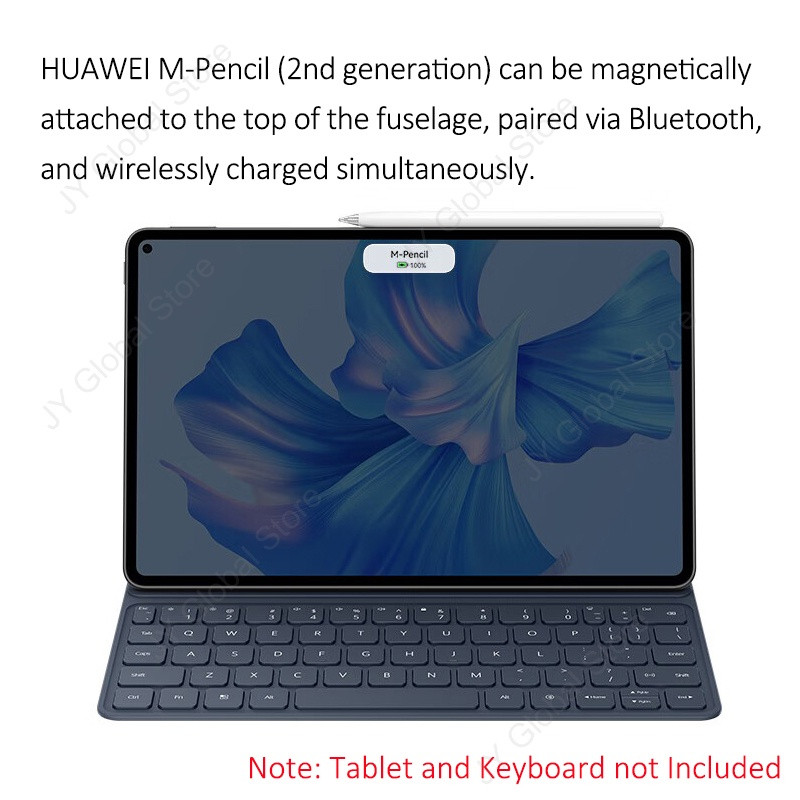 Original HUAWEI M-Pencil 2nd Touch ปากกาสําหรับ MatePad 11.5 2023 ใหม่/11/10.8/10.4 MatePad กระดาษ MateBook E GO Matepad 11.5S 2024 สนับสนุนการปฏิเสธฝ่ามือ COD - รูปที่ 2