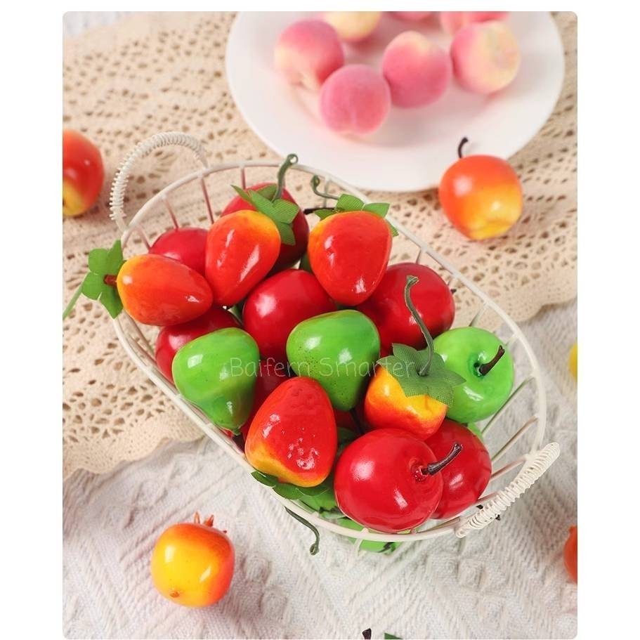 ผลไม้ปลอม ผลไม้ตกแต่งร้านค้า  ผลไม้ปลอม ส้ม กล้วย เลม่อน แอปเปิ้ล กีวี่ มังคุด ทับทิม มะละกอ เสาวรส ลูกพีช ลูกท้อ มะม่วง - รูปที่ 6