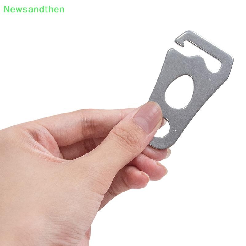 Newsandthen 2/4 ชิ้นสแตนเลสปรับเต็นท์เชือกหัวเข็มขัดกระชับ Camping เต็นท์หัวเข็มขัด Tensioners Carabiner คลิป Fastener Nice