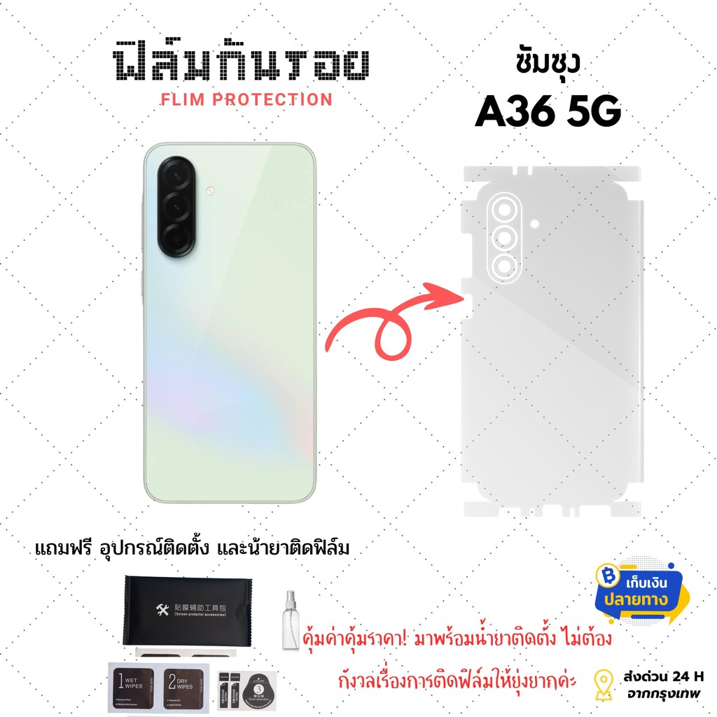 ต้องมี! ฟิล์มกันรอยรอบเครื่องสำหรับSamsung A36 5G