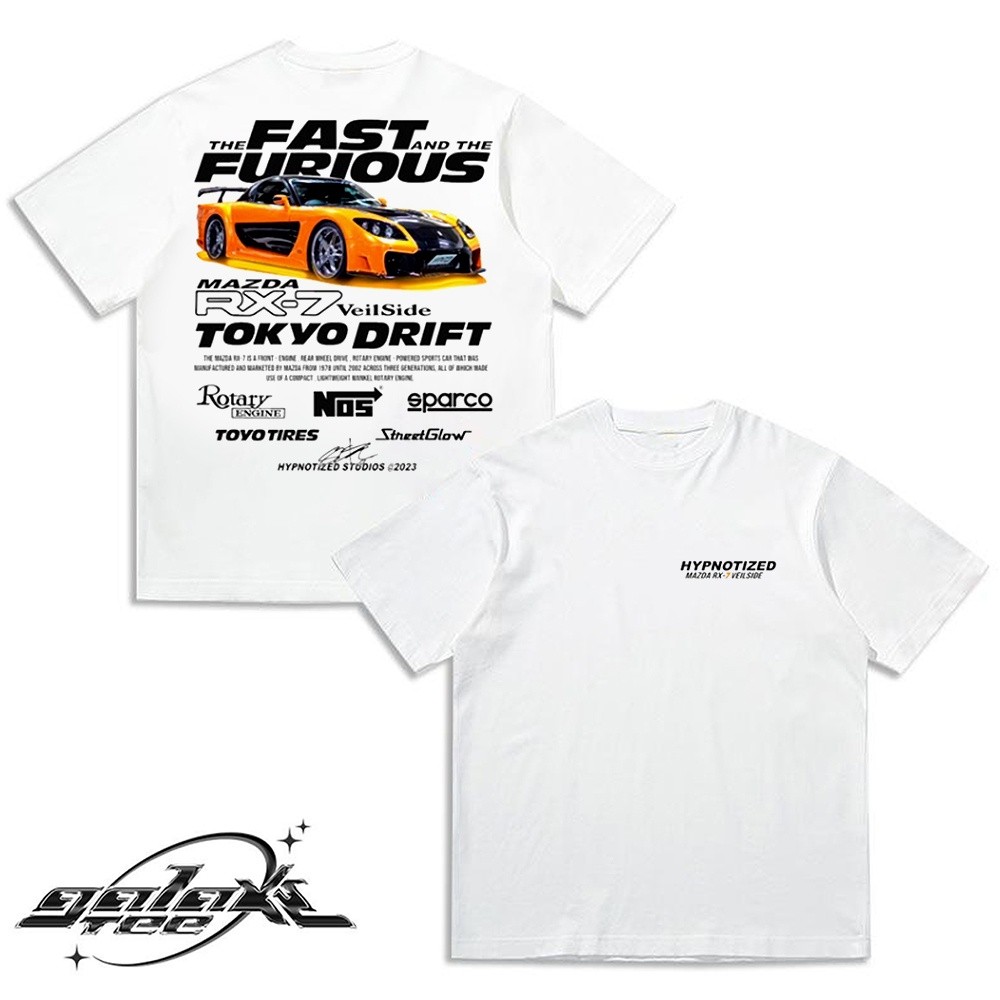 2025 เสื้อยืดผ้าฝ้าย Mazda Rx7 Veilside COD