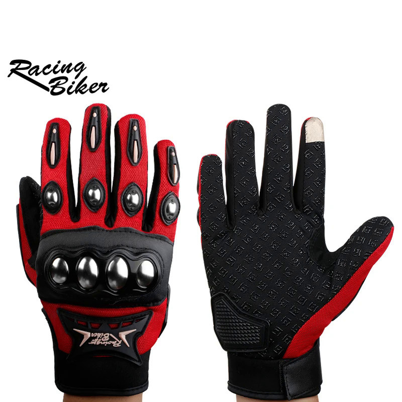 Motorcycle Gloves Breathable Full Finger Touch Screen Racing Gloves Outdoor Sports Protection Riding