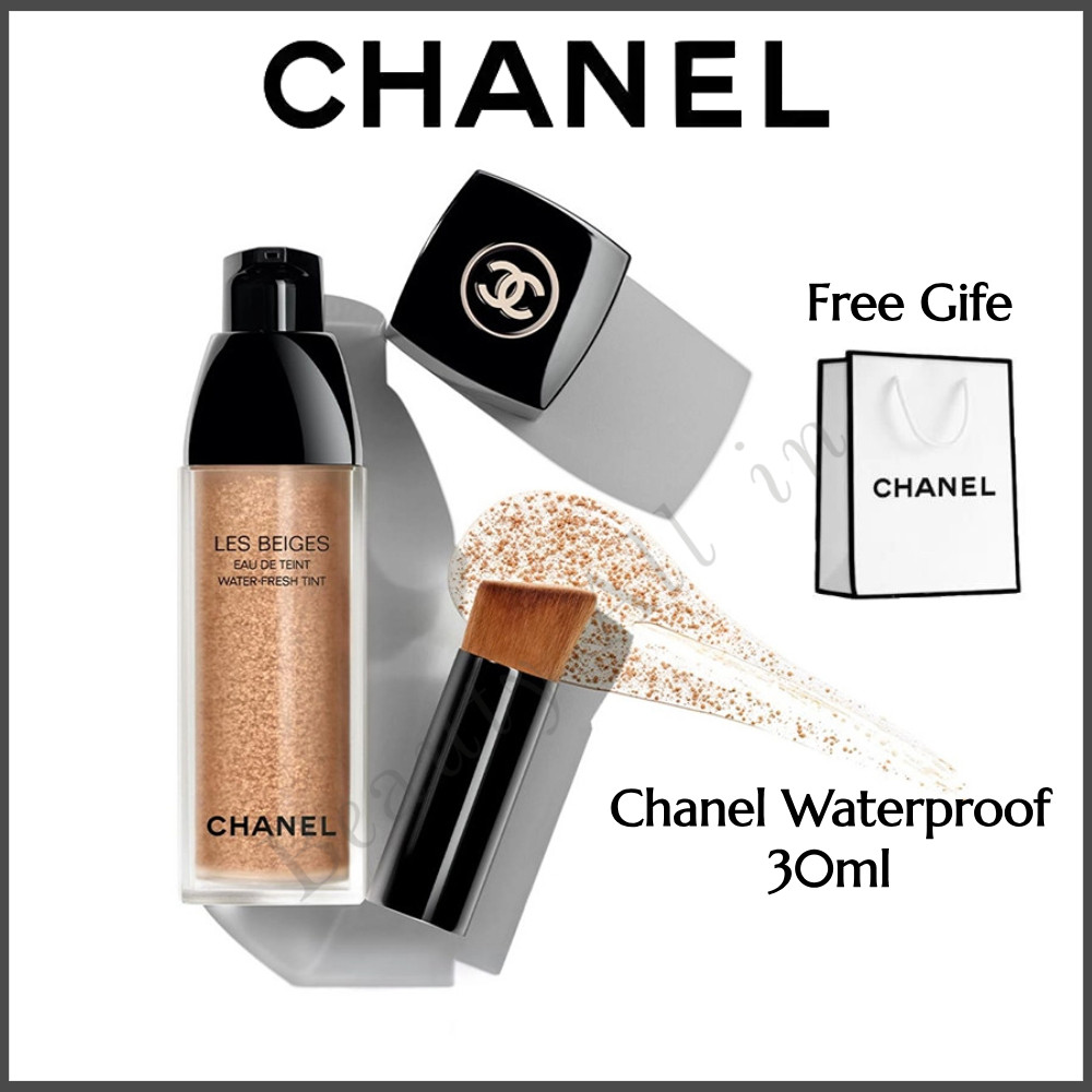 【 ของแท้ 】CHANEL Les Beiges Water Fresh Tint Foundation #MEDIUM #LIGTH 30ml ไพรเมอร์ ปรับเปลี่ยนสีผิว รองพื้น
