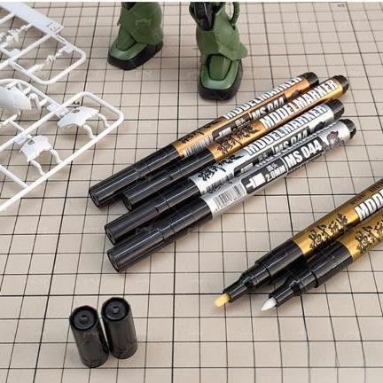 Ms044 รุ่น Marker Electroplated สี Marker สําหรับ Gundam GK DIY รุ่นอะนิเมะตัวอักษรตุ๊กตาแผง Line Accent หัตถกรรมภาพวาดปากกา