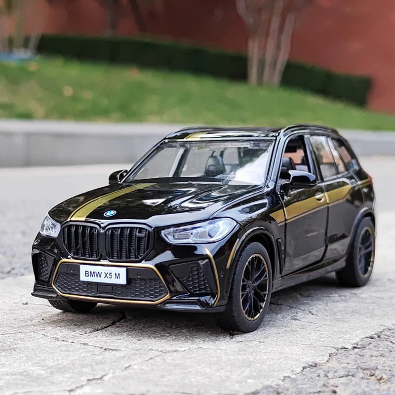 Caipo 1:32 BMW X5M X5 SUV Alloy Model Car Toy Diecasts Casting Pull Back Sound and Light Car Toys Fo