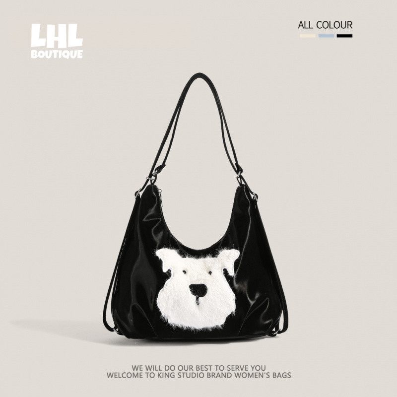 LHL BOUTIQUE การเดินทางแบบสบายๆความจุขนาดใหญ่ของผู้หญิงกระเป๋าเป้สะพายหลังไหล่ใต้วงแขนกระเป๋า
