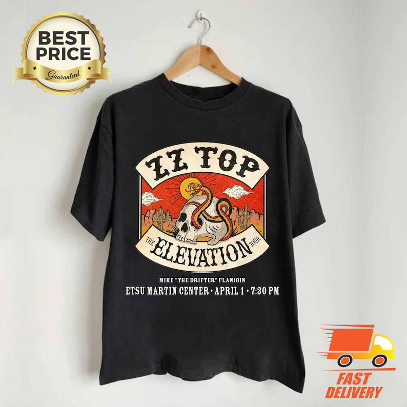 Zz Top The Elevation Tour 2024 เสื้อ, เสื้อยืด Zz Top Band P557