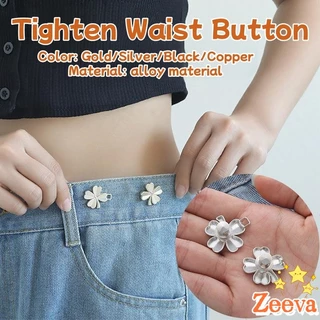 ZEEVA ตะขอกางเกง ชุดกระดุมโลหะ ปรับระดับได้ โ Pants button