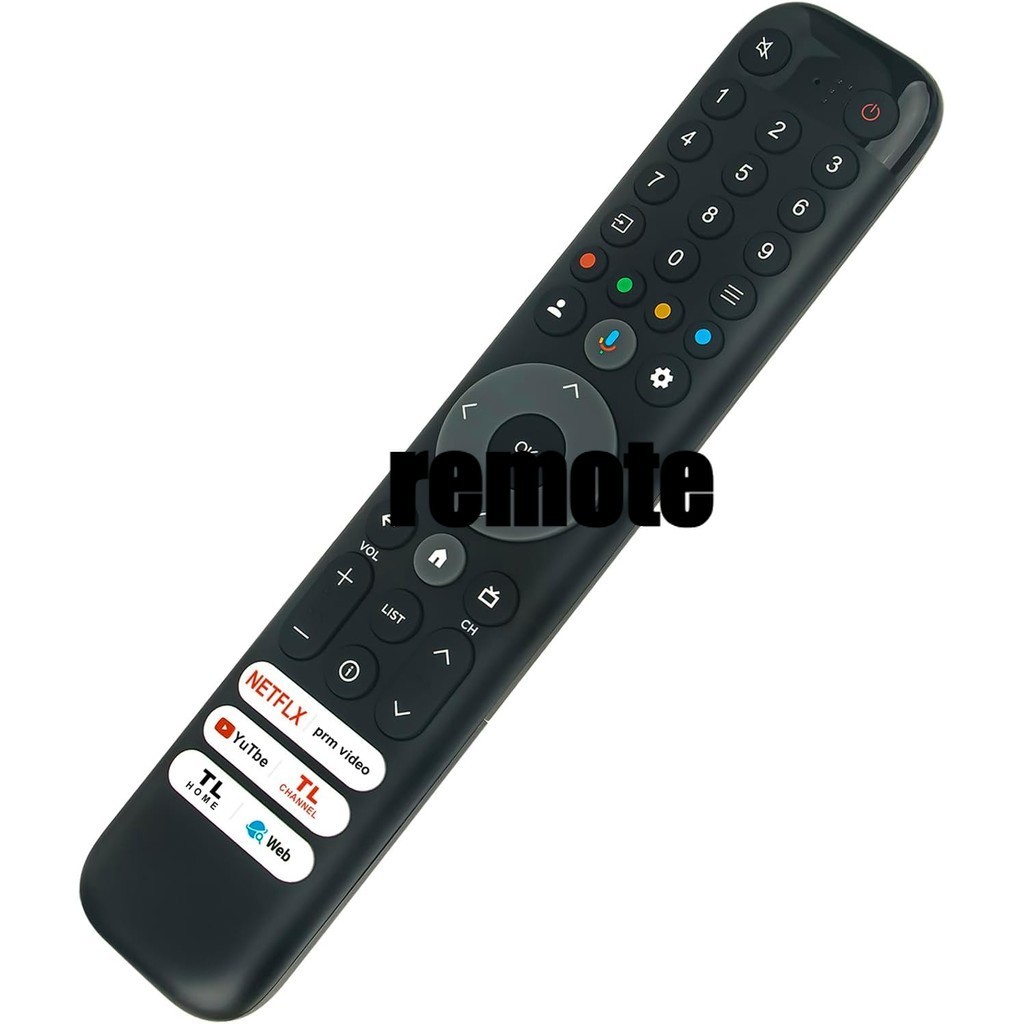 RC833 เปลี่ยนเสียงรีโมทคอนโทรล Fit สําหรับ TCL สมาร์ททีวี 98C655 85C655 75C655 65C655 55C655 50C655 
