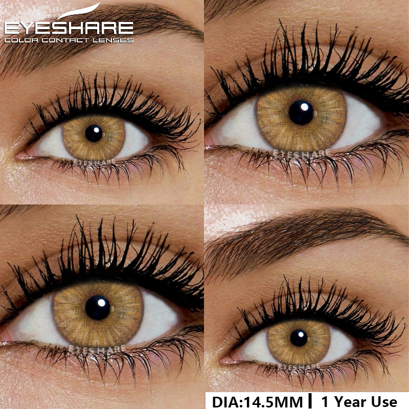 [จัดส่งจากประเทศไทย] Eyeshare ใหม่ 1 คู่คอนแทคเลนส์สี Blue Eye เลนส์สีน้ําตาลสีเทานักเรียนเลนส์ตาธรรมชาติรายปีเครื่องสําอางสีเขียวคอนแทคเลนส์ - รูปที่ 2