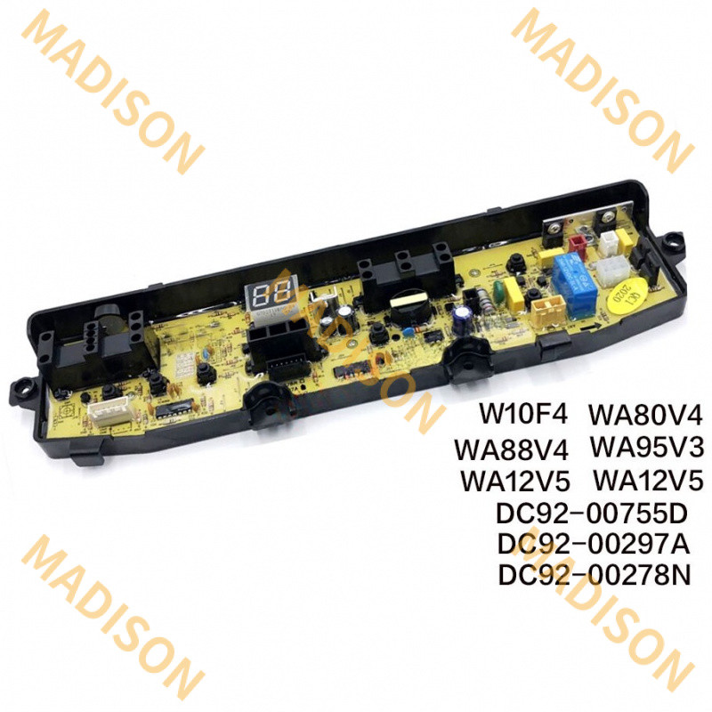 บอร์ดวงจรพิมพ์ สําหรับ Samsung Wa10f4 wa80v4 wa88v4 wa95v3 wa12v5 wa95g9 DC92-00755D C 00297a DC92-0