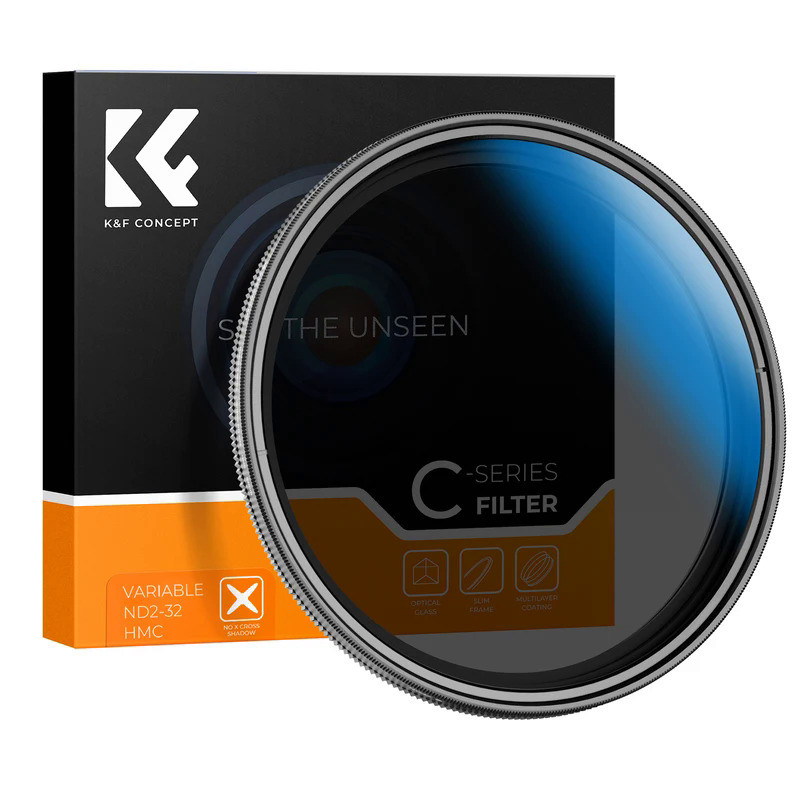 K&F Concept 82mm Adjustable ND2 ND32 Filter 67 77 72 49 52 55 62 mm 58mm 46mm 43mm 40.5mm 37mm Varia